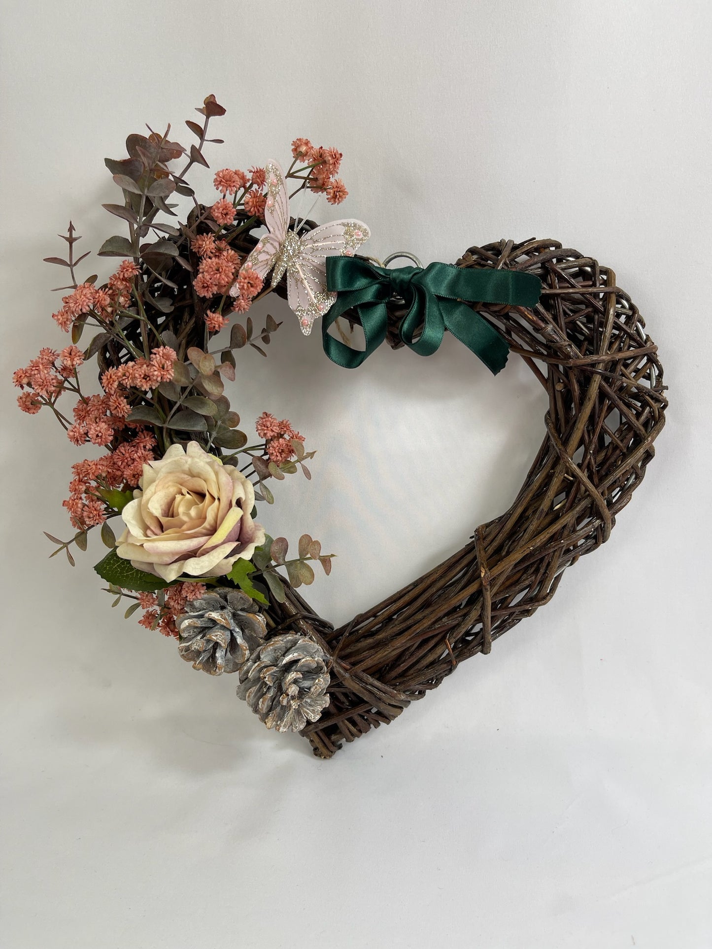 Corona Corazón Rústico - Amor en Cada Detalle
