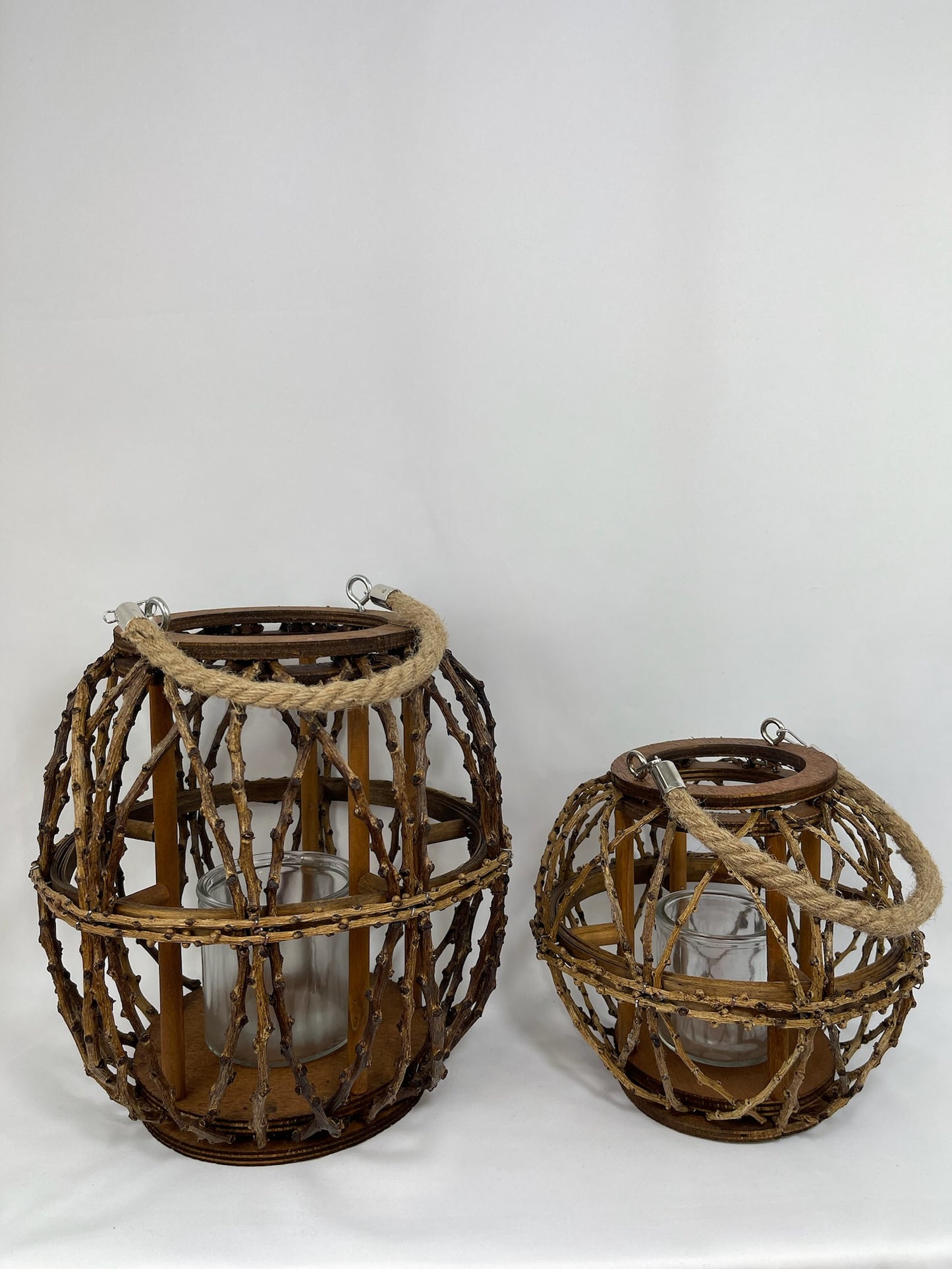 Faroles de Madera Natural - Elegancia Artesana