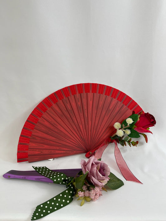 Abanico Floral de Encanto - Elegancia Artesanal