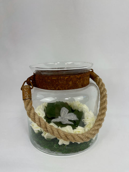 Jarrón Floral Rústica - Encanto Natural y Elegante
